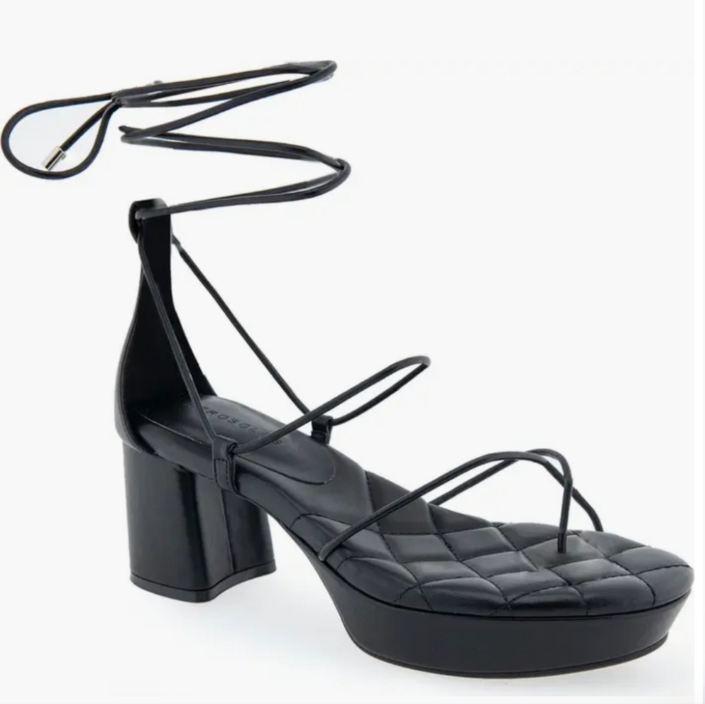 Aersoles Ankle Wrap Platform Sandal - Women 10